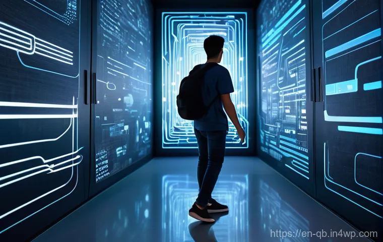 정보 다이어트법의 윤리적 문제 - **Algorithmic Influence: The Guided Path**
    A young adult, dressed in contemporary casual wear (j...