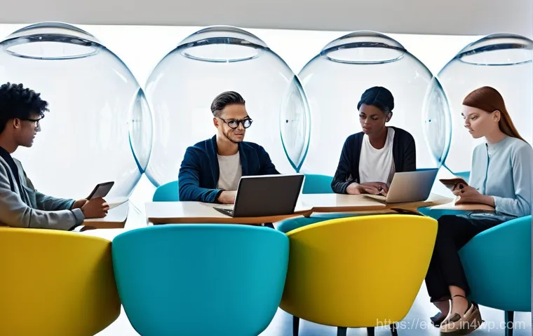 정보 다이어트법의 윤리적 문제 - **Algorithmic Influence: The Guided Path**
    A young adult, dressed in contemporary casual wear (j...