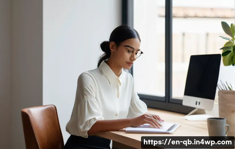정보 다이어트법을 위한 온라인 리소스 - **Prompt:** "A wide shot of a modern home office space, bathed in soft, natural light coming through...
